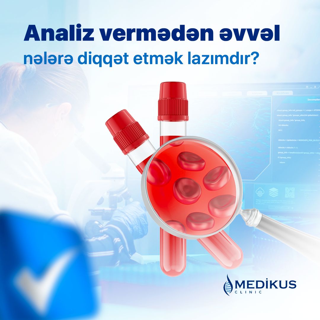 Dəqiq analiz nəticələri doğru diaqnoz