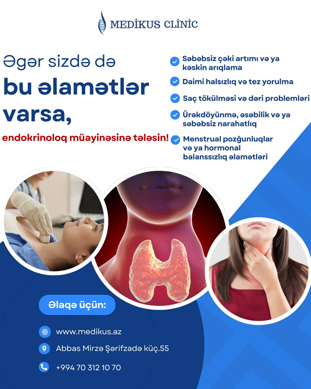 Endokrinoloq müayinəsinə getməli olduğunuzu göstərən 5 əsas simptom